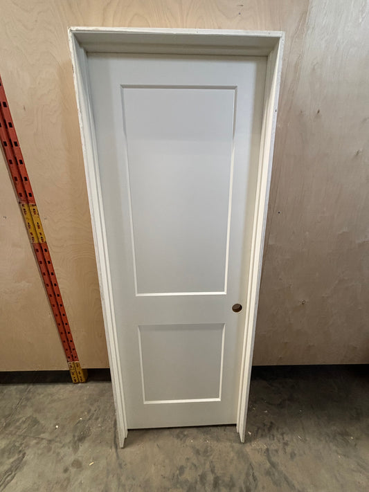 2 Panel Beveled Edge Interior Door in Frame