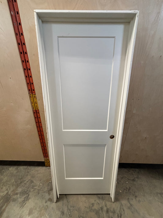 2 Panel Beveled Edge Interior Door in Frame